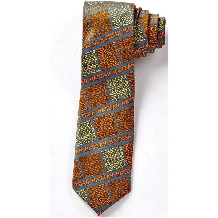 A Bestseller: Matzah Tie / Necktie Faux Silk Great Gift for Passover and all year around!