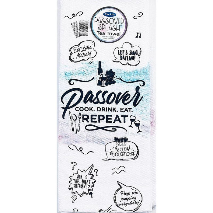 "Passover Splash" Tea Towel Great Hostess Gift!