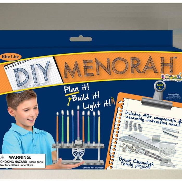 Do-it-Yourself Chanukah Menorah Kit Family Project Plan It! Build It! Light It!