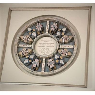 Home Blessing Hebrew Russian Custom Framed Artwork By Reuven Masel