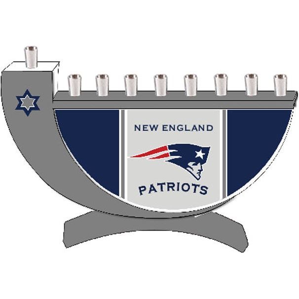 A BESTSELLER  New England Patriots Chanukah Menorah