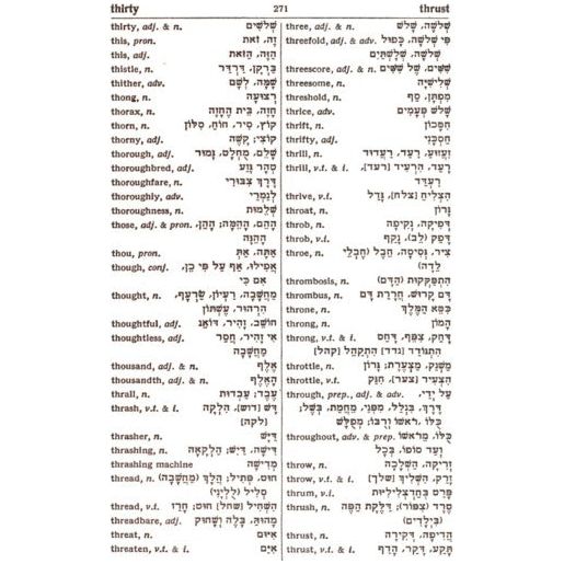 Ben Yehuda's Pocket English-Hebrew Hebrew-English Dictionary