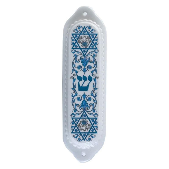 Blue Renaissance Fine Porcelain Mezuzah By Spode Judaica Kosher $55.00  Parchment Included