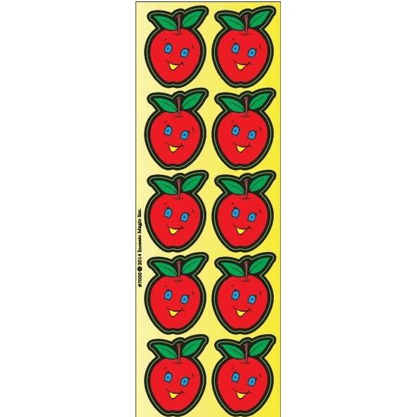Apples (Large) Smiley Die-cut Rosh Hashana High Holidays Jewish Stickers set of 60