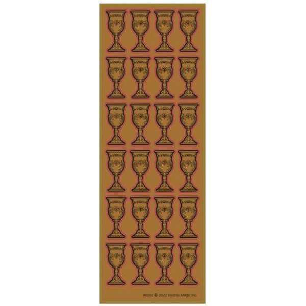 Passover Seder Cups Stickers Gold Tiny Kiddush Cups Goblet Becher Set of 144 0.5" each