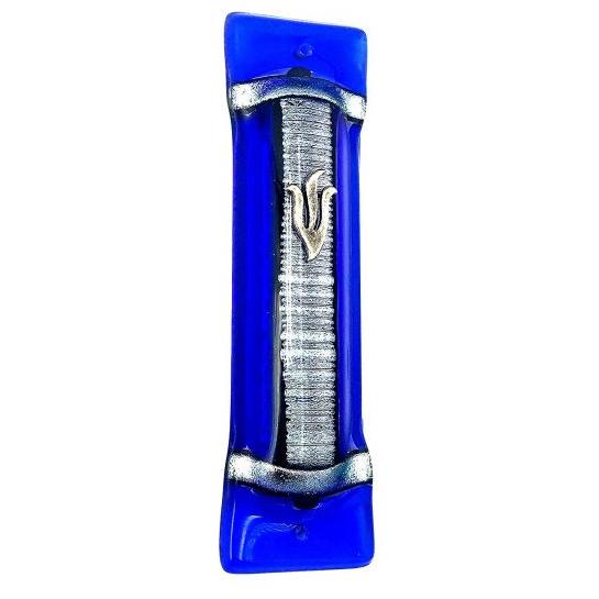 ART Deco Glass Accordion Mezuzah Color May vary By Tamara Baskin Kosher Parchment