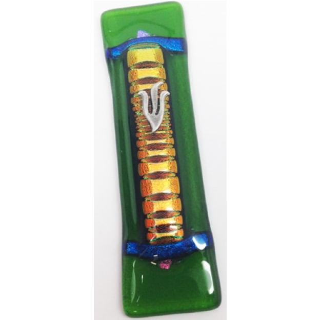 ART Deco Glass Accordion Mezuzah Color May vary By Tamara Baskin Kosher Parchment