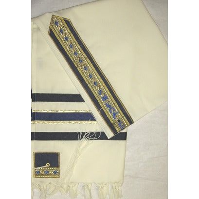 American Designer Avante Bless & Keep Wool Tallit 24" x 72" By Precious Heirloom