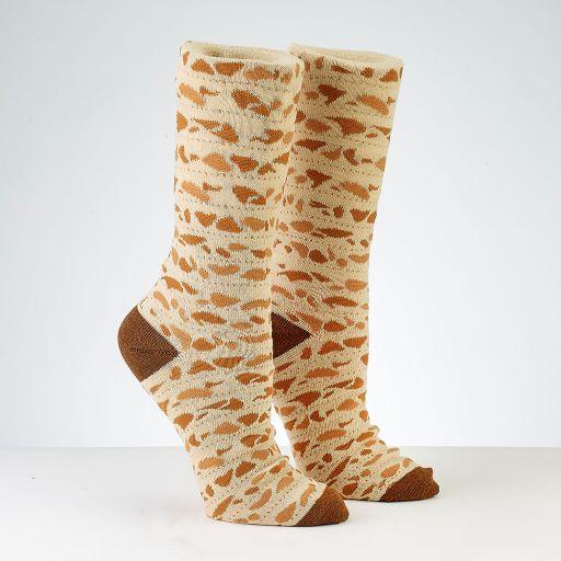 Passover Matzah Pattern Adult Crew Sock Cotton / Polyester / Spandex