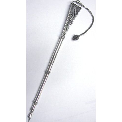 925 Filigree Sterling Silver Torah Pointer / YAD Made in Israel 9" long or 12" with the chain