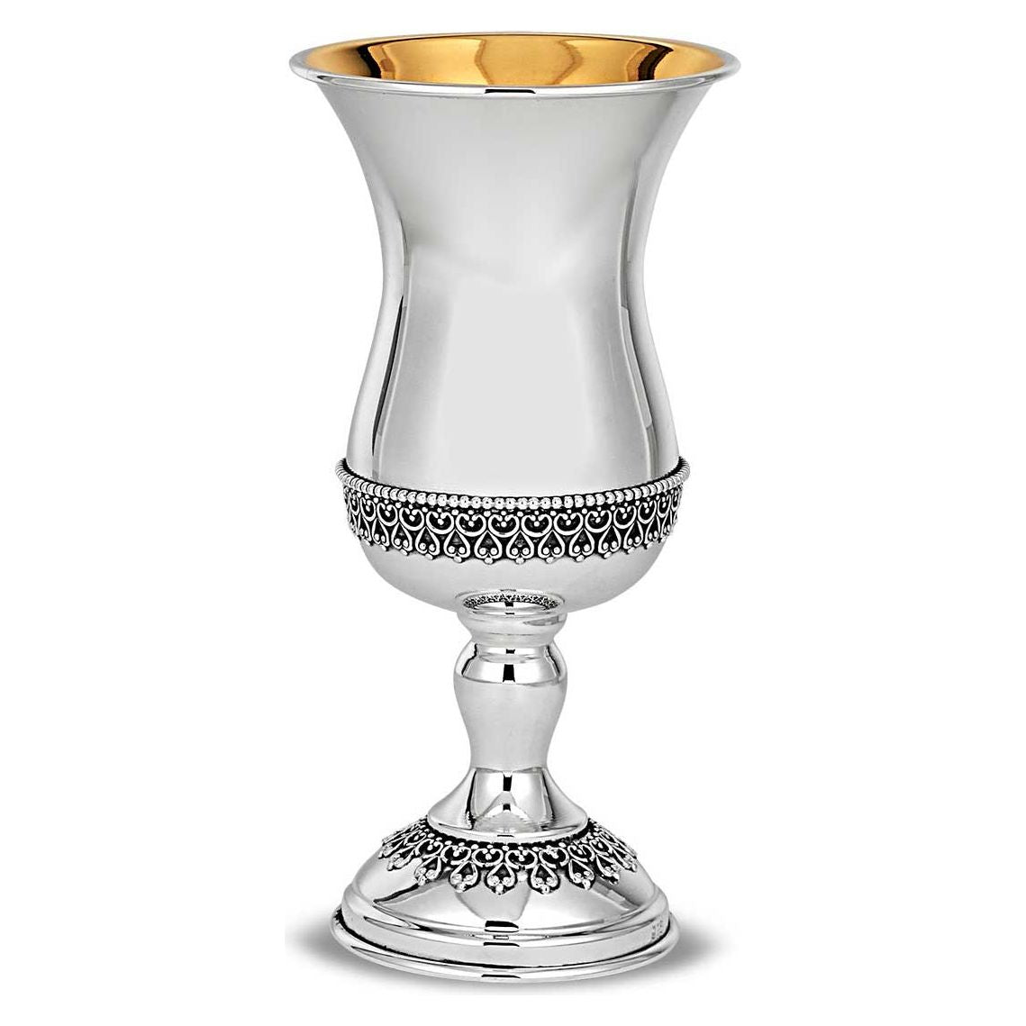 925 Sterling Silver Kiddush Cup Goblet 5.75 Made in Israel By Yossi a IsraelBookShop