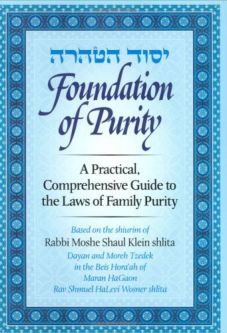 OUT OF PRINT Foundation of Purity By Rabbi MOSHE SHAUL KLEIN ONLY ONE COPY LEFT