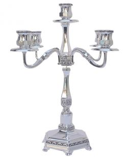 5 Branch Candelabra Shabbat Candleholder 14" high ONLY ONE AVAILABLE