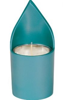 Anodize Memorial Candle Holder Turquoise ()