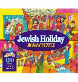 Jewish Holidays 100 piece Jigsaw Puzzle Sturdy Pieces Ages 3 & UP
