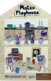 Matza Playhouse Storyboard for Passover and 38 Reusable Stickers