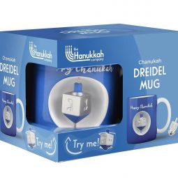 Chanukah DREIDEL Mug "Keep Calm and Spin ON" in a Gift box Great Gift!