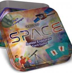 sold out Qurious Space Junior Explorer Flash Card Game Pre-Readers Spin Adventure Through The Galaxy