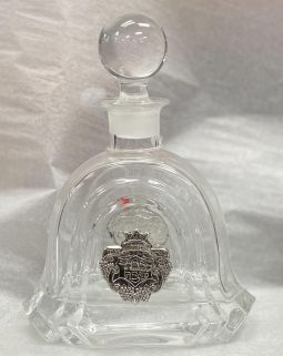 925 Sterling Silver Crystal Liquor  Wine Decanter Made in Italy