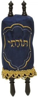 Children's Torah Scroll Replica 11'' Complete Sefer Torah for Children