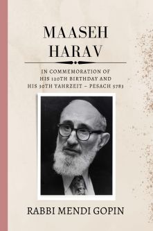 Maaseh HaRav by Rabbi Mendi Gopin In commemoration of Rav Soloveitchic's 120th Birthday