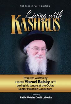 Living with Kashrus Teshuvos written by Harav Yisroel Belsky zt"l