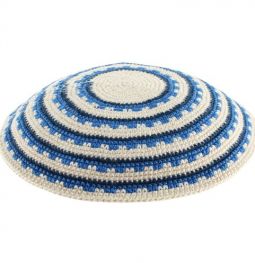 Special Knit Crochet Kippah Yarmulke 6"