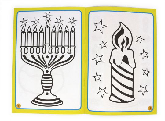 shabbat candles coloring pages