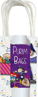 Colorful Purim Bags Mini Paper Treat BAGS for PURIM Set of 6 Great for Mishloach Manot!