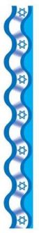 Continuous Israeli Flag Bulletin Border Set of 10 per Pkg - Great for JEWISH Classroom