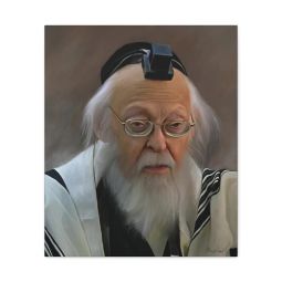 Canvas Painting Portrait Rabbi Yosef Shalom Elyashiv 3 sizes available