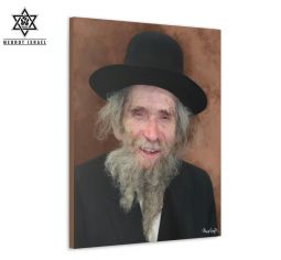 Canvas Painting Portrait Rabbi Shteinman  3 sizes available