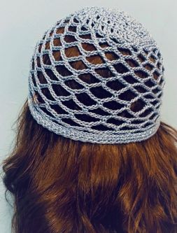 Ladies Crochet Lace Knit Hair Covering for Women Custom Hand Made Knit Kippah