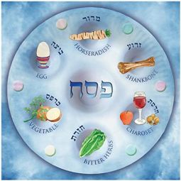 3 Ply Passover Luncheon Paper Party Napkins Pesach Seder Plate Symbols Set of 20 6.5" x 6.5"