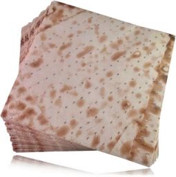 3 Ply Passover Luncheon Paper Party Napkins Pesach Matzah Design Set of 20 6.5" x 6.5"