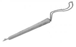 Hammered Stainless Steel Torah Pointer Yad 6" with chain