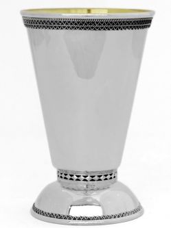 925 Sterling Silver Kiddush Cup "EYAL" 4.25" Made in Israel by NADAV 20% off List Price