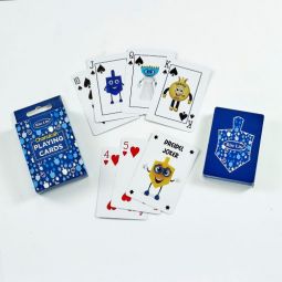 Chanukah Playing Cards Set of 54  Jewish Game