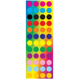 Colorful Foil Dots Assorted Jewish Stickers Set of 288
