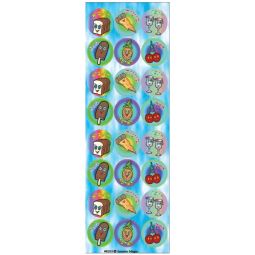 Brachot Blessings over Foods Animated Round Jewish Colorful Stickers Set of 144 Stickers