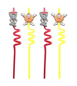Passover Themed Wiggly Straws Set of 4