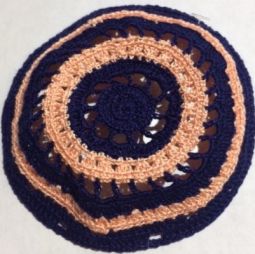 Designer Ladies Girls Lace Crochet Kippah Hand Knit Yarmulke Hair covering Great for Bat Mitzvah