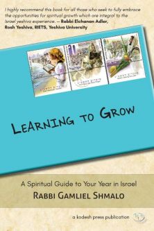 Learning to Grow A Spiritual Guide to Your Year in Israel by Rabbi Gamliel Shmalo