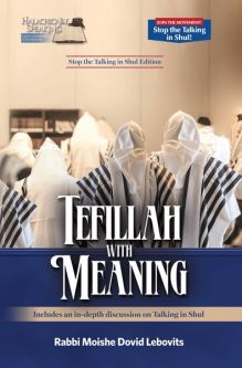 Tefillah with Meaning By Rabbi Moishe Dovid Lebovits