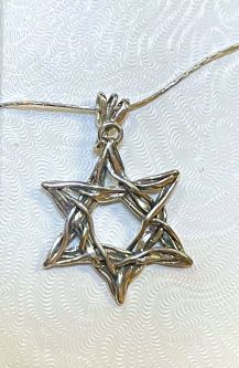925 Designer Large Star of David Necklace Pendant Made in Israel by Tamir Zuman
