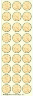 Matzah Circle Jewish Passover Stickers Medium Size Set of 162 stickers