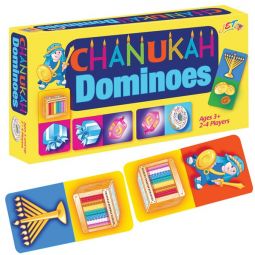 Chanukah Dominoes Jewish Educational Game Ages 3 & up 2-4 players