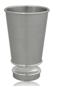 Modern Design Anodized Aluminum Kiddush Cup & Plate Hand Made in Israel By Nadav