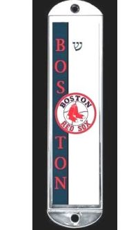 Boston Red Sox FIMO Mezuzah Made in Israel By Yigal Natani Kosher $50 Parchment included