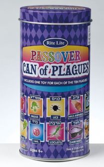 Passover Can of Plagues Play Items Representing Each Plague for Seder & Passover Play